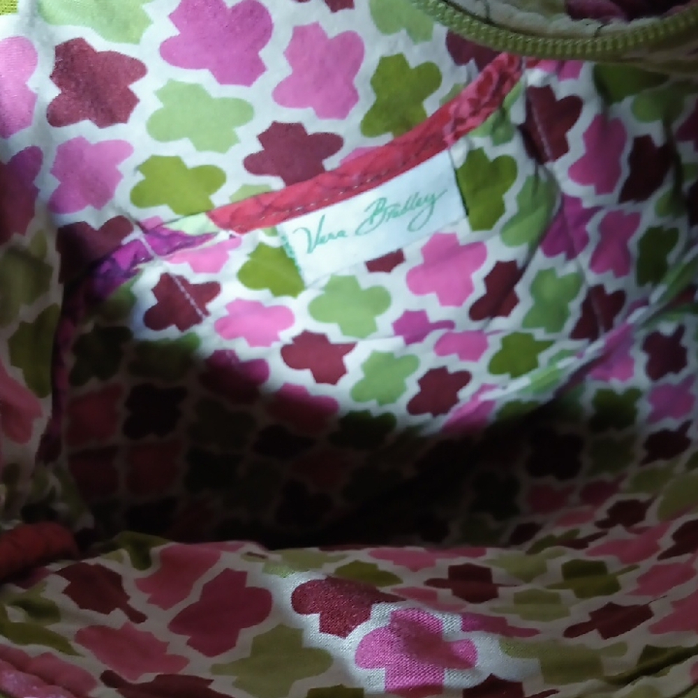 Vera Bradley Pink and Green Floral Crossbody Bag - Picture 8 of 8